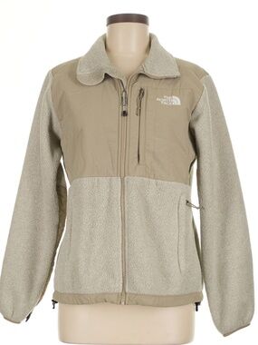 North Face Oatmeal Fleece Zip